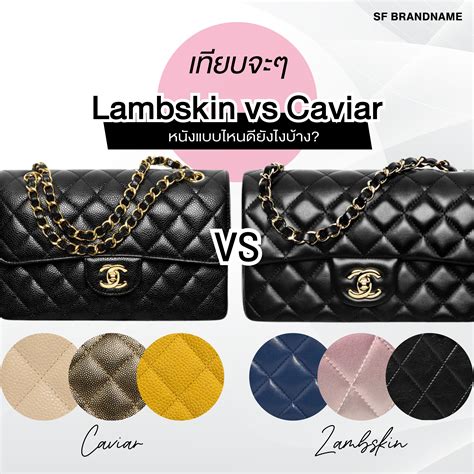 caviar vs lambskin chanel leather|Chanel 2.55 Double Flap: Caviar vs La.